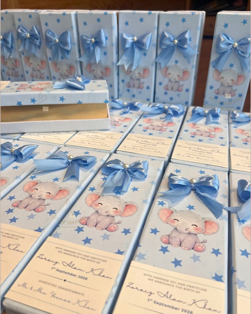 Blue Dumbo Bow Box by Little Surprises