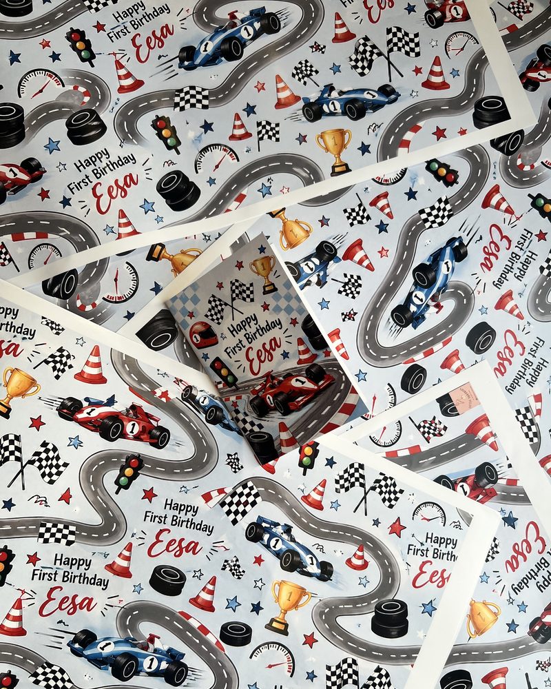 Car Theme Wrapping Paper by Little Surprises