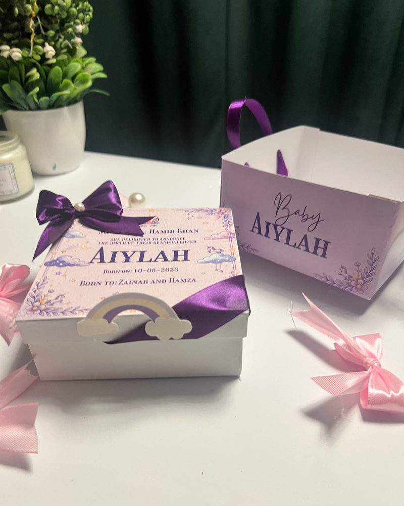 Purple Unicorn Bow Box by Little Surprises