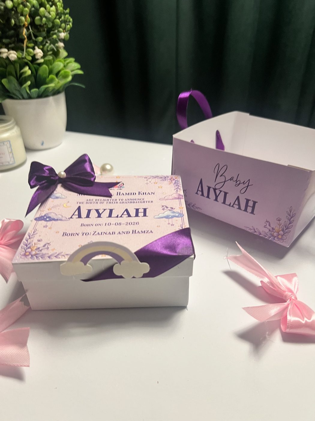 Purple Unicorn Bow Box by Little Surprises