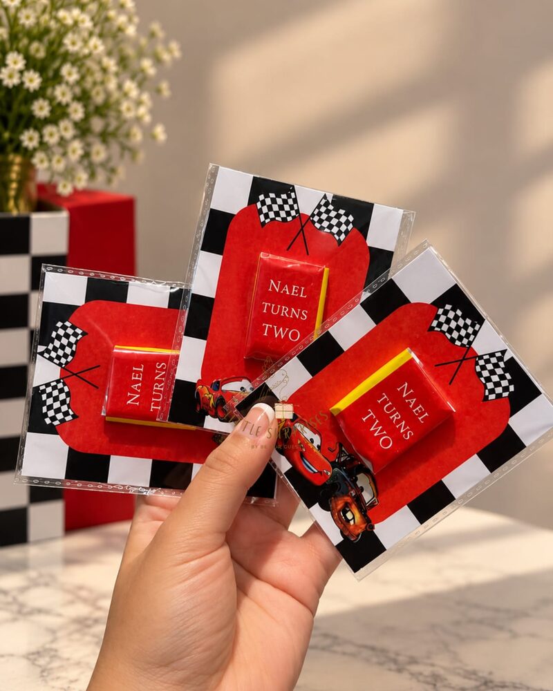 Race Car Chocolate Card by Little Surprises